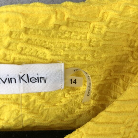 Calvin Klein Dress Womens 14 Textured Sleeveless Open Back New With Tags NWT - Picture 6 of 16
